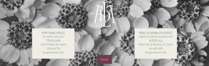 Footer on Lewis Miller Design