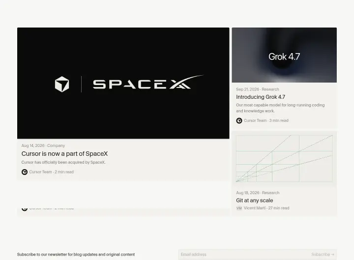 Cursor is now a part of SpaceX on Cursor