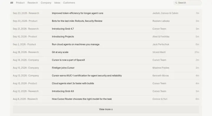 Blog on Cursor