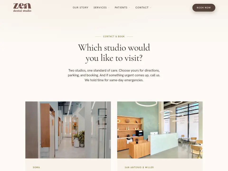 Zen Dental Studio — Contact