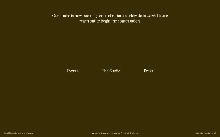 Events on Studio Mondine