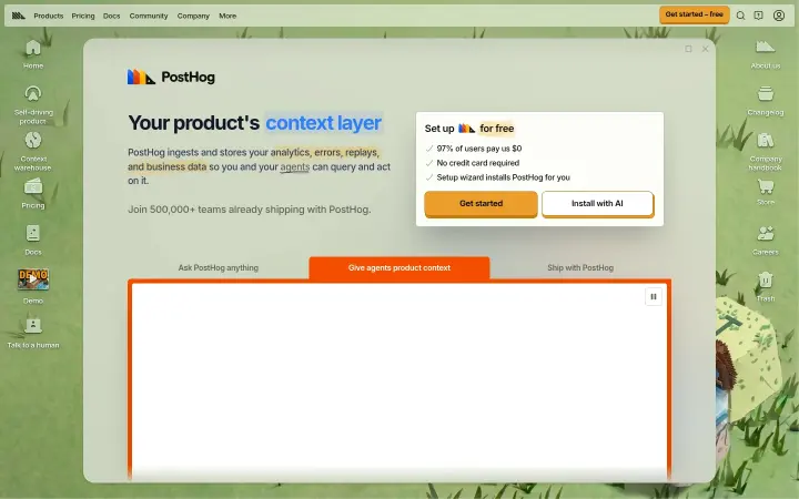 Your product's context layer on PostHog