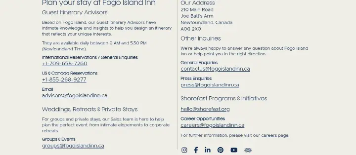 Plan your stay at Fogo Island Inn on Fogo Island Inn