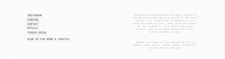 Footer on Supernormal