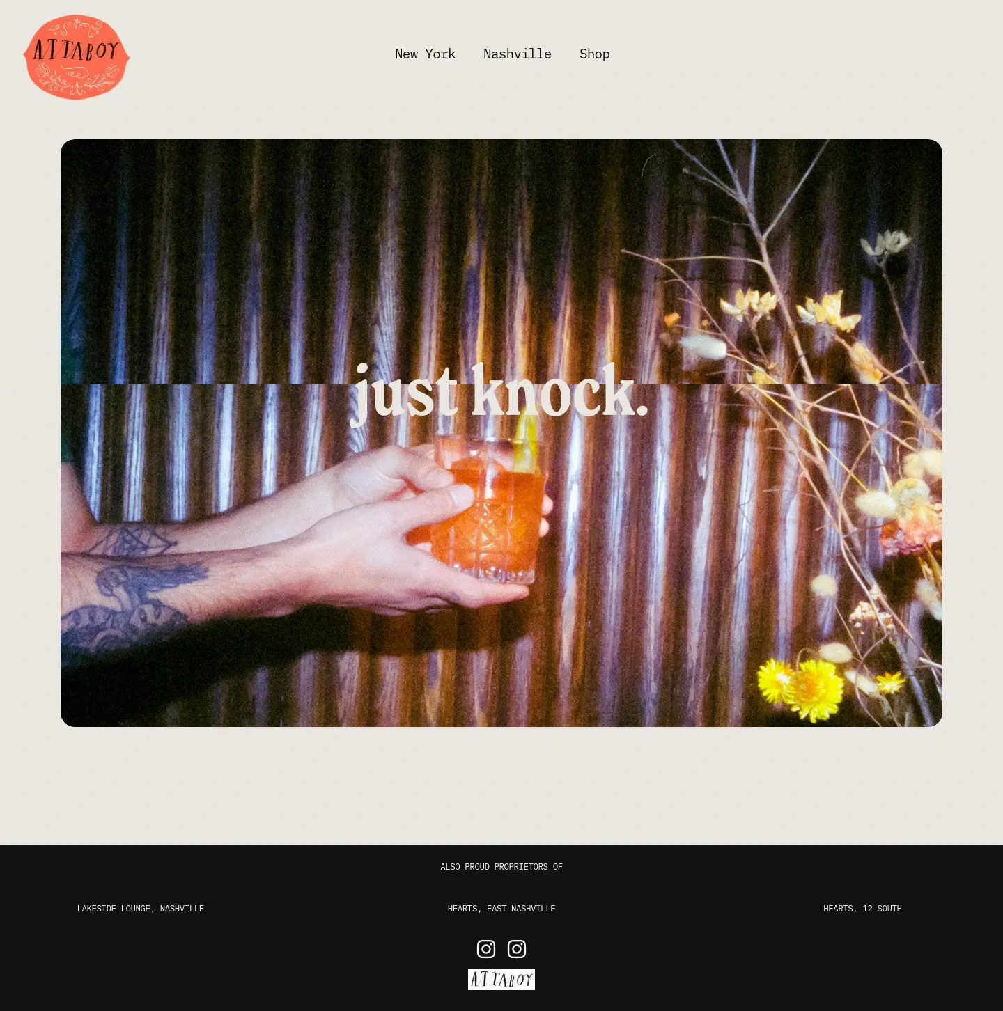 Attaboy — Home