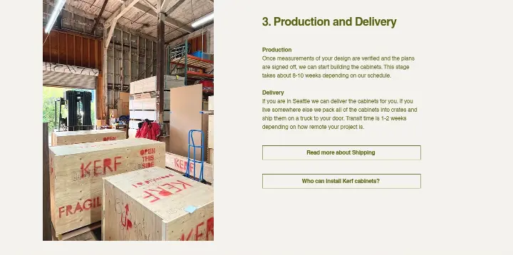 3. Production and Delivery on Kerf Design