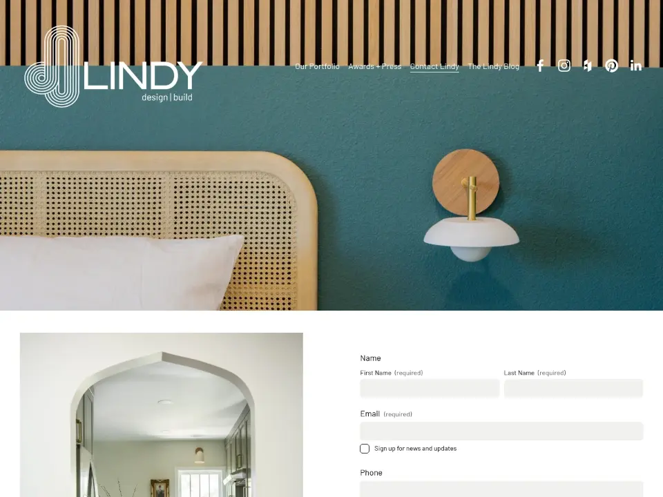 Lindy Design Build — Contact