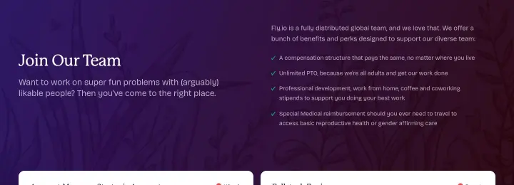 Join Our Team on Fly.io