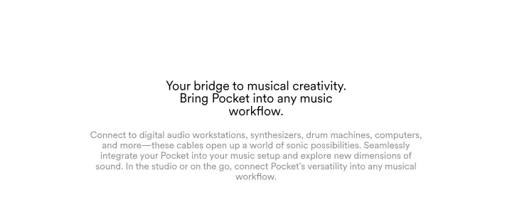 Your bridge to musical creativity. Bring Pocket… on Analogue