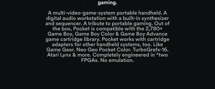Meet Analogue Pocket. A tribute to portable… on Analogue