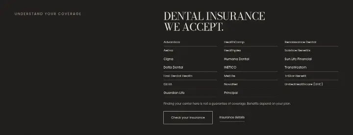 Dental Insurance We Accept on Dentist on Madison