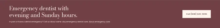 Emergency dentist with evening and Sunday hours on Dentist on Madison
