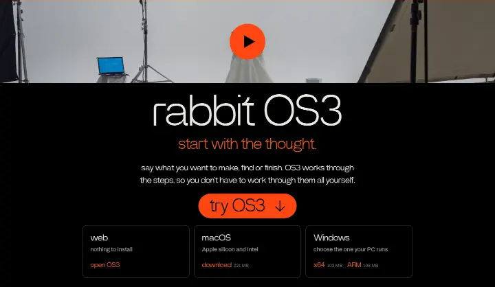 rabbit OS3 on rabbit