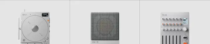 Footer on Teenage Engineering