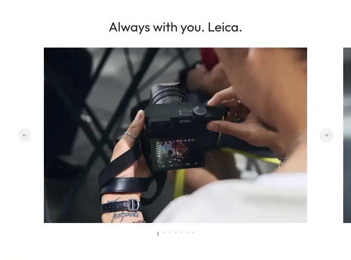 Always with you. Leica on Leica Camera