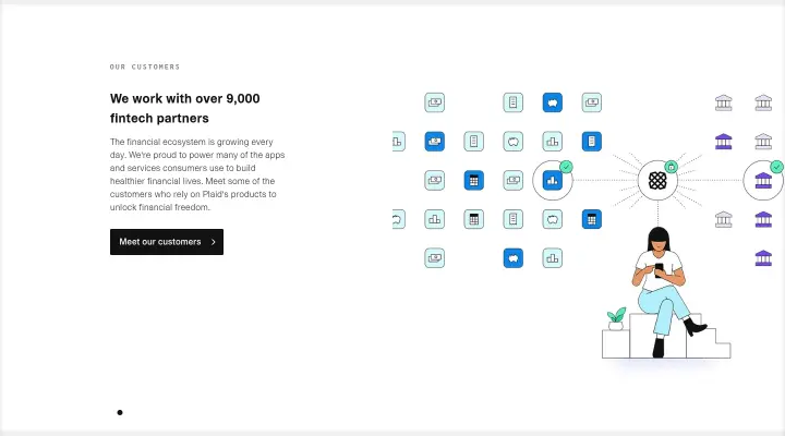 We work with over 9,000 fintech partners on Plaid