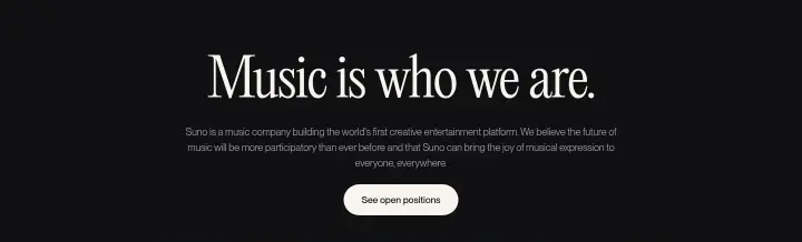 Music is who we are on Suno
