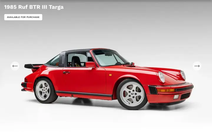 1985 Ruf BTR III Targa on SV Automotive