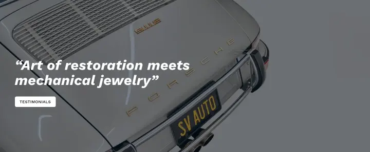 “Art of restoration meets mechanical jewelry” on SV Automotive