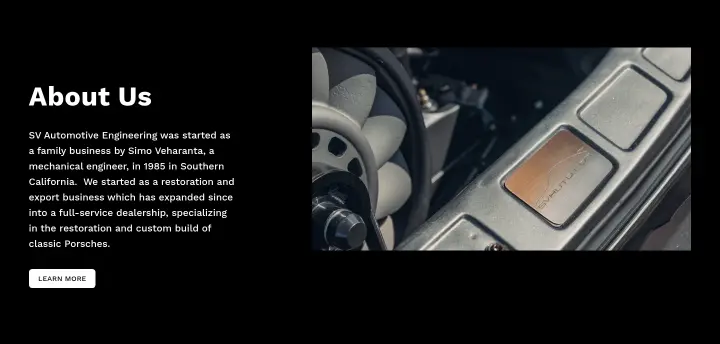 About Us on SV Automotive