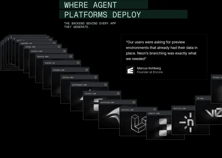 Where Agent Platforms Deploy on Neon