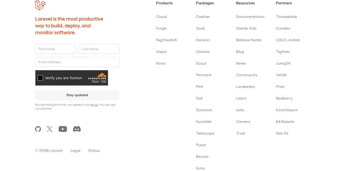 Newsletter on Laravel