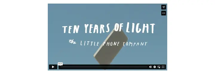 Content on Light Phone