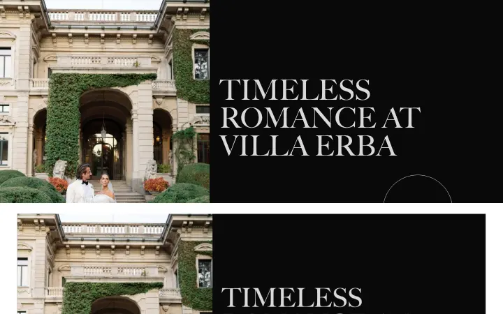 Timeless Romance at Villa Erba on Daniele & Marilia
