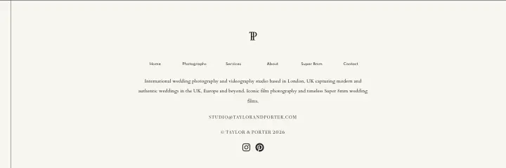 Footer on Taylor & Porter