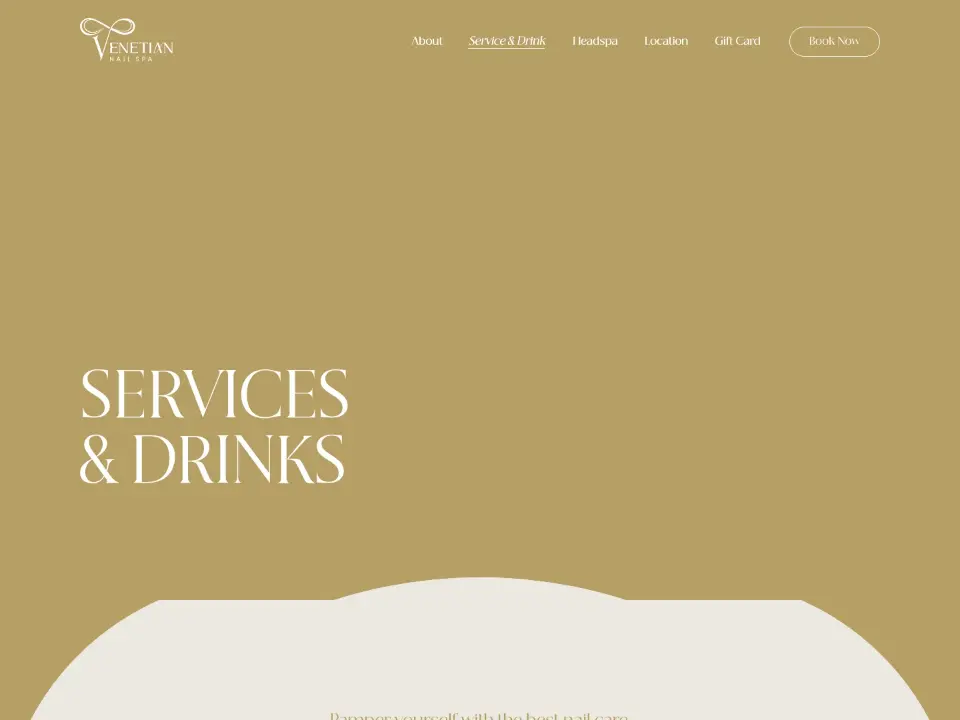 Venetian Nail Spa — Services