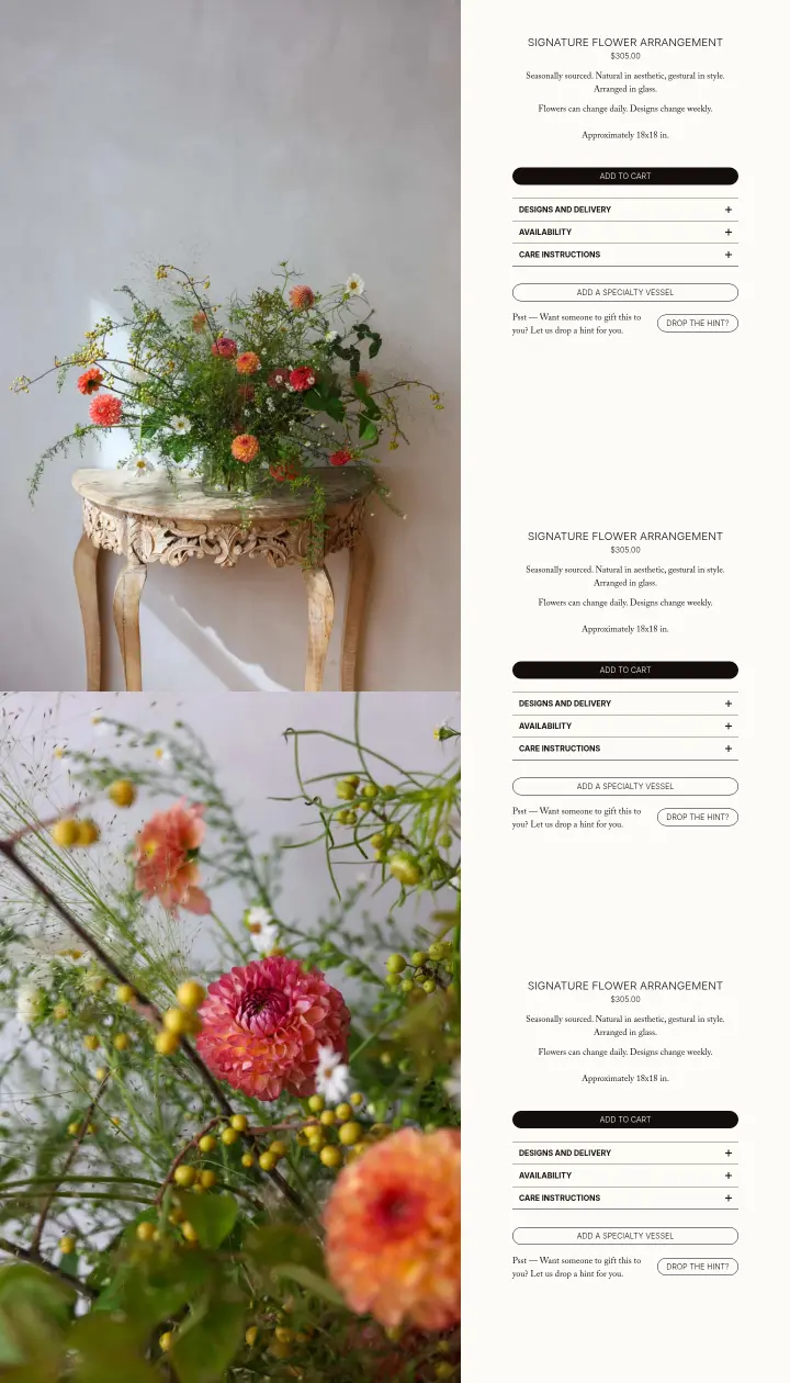 Signature Flower Arrangement on Fox Fodder Flowers