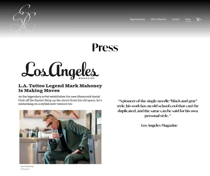 Press on Shamrock Social Club