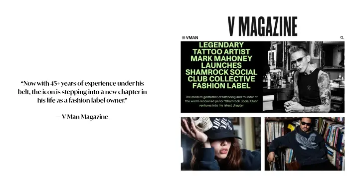 V Man Magazine on Shamrock Social Club