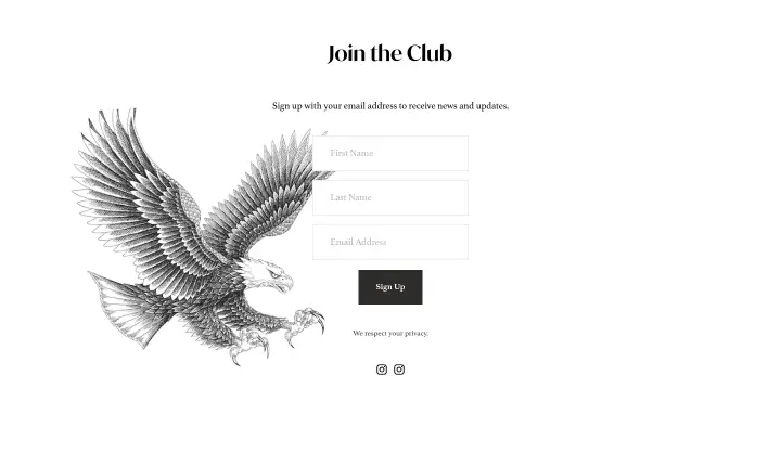 Footer on Shamrock Social Club