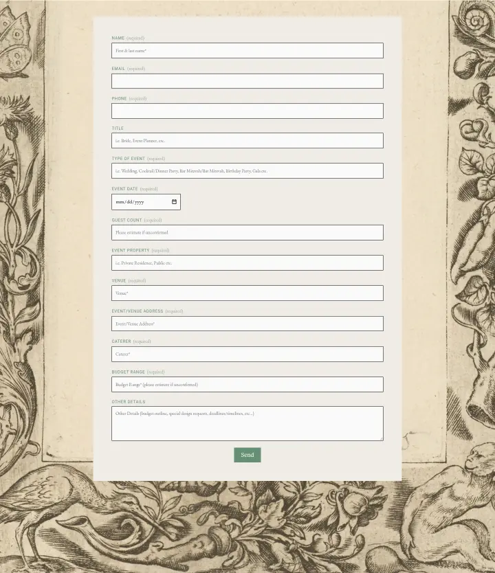 Contact on Lewis Miller Design