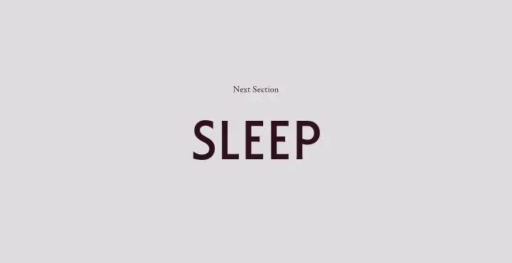 Next Section Sleep on Kin House