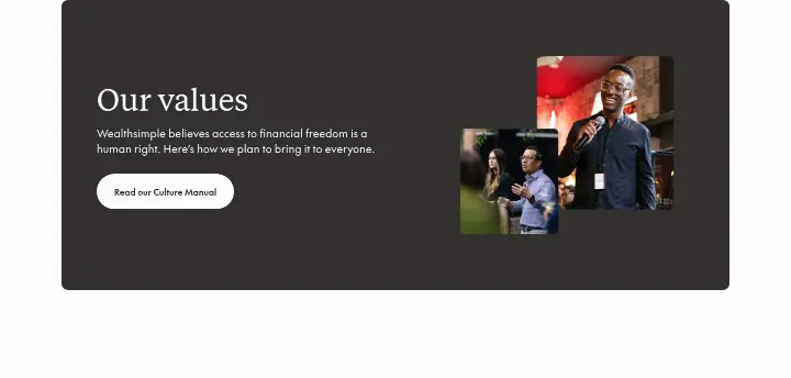 Our values on Wealthsimple