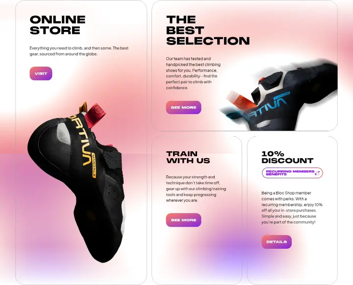 Online Store on Bloc Shop