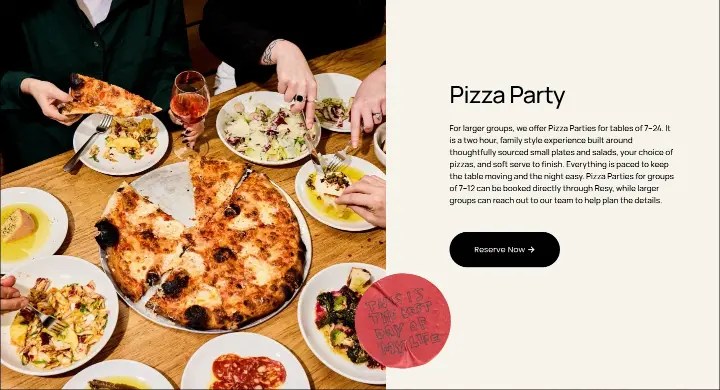 Pizza Party on Pizzeria Beddia
