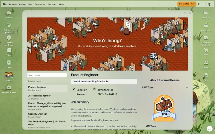Who's hiring? on PostHog