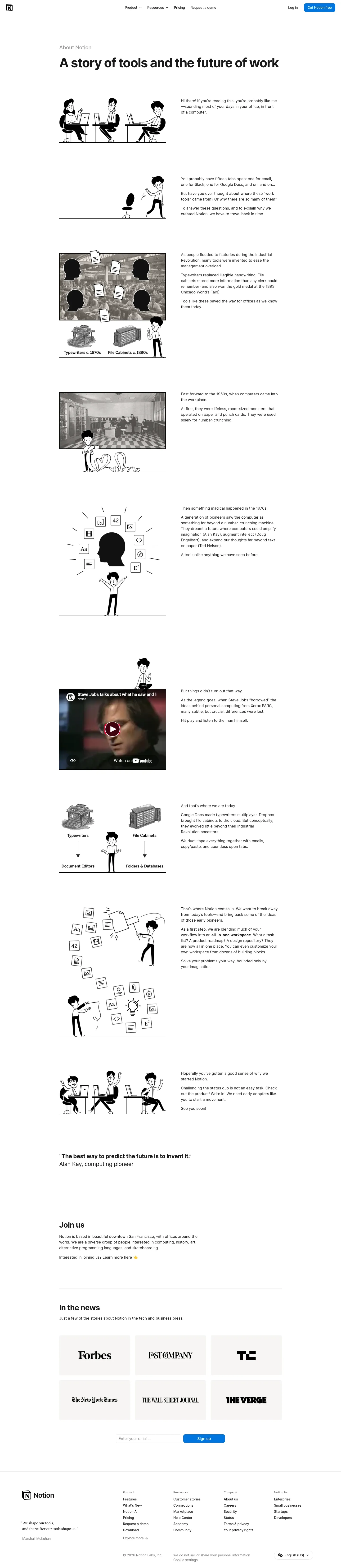 Screenshot of Notion at desktop width