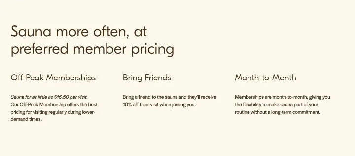 Sauna more often, at preferred member pricing on Löyly