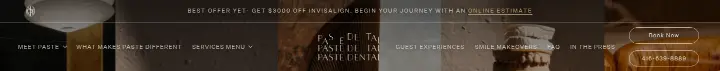 Navigation on Paste Dental
