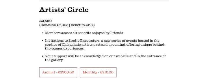 Artists’ Circle on Chisenhale Gallery