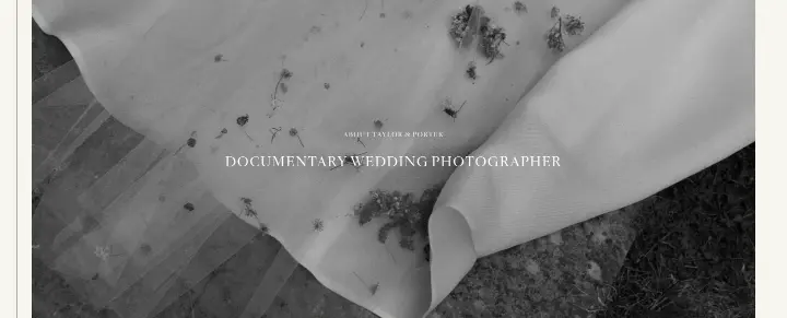 Documentary wedding photographer on Taylor & Porter