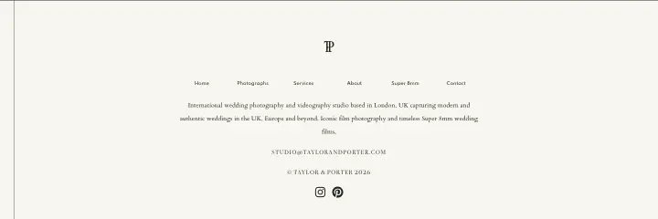 Footer on Taylor & Porter