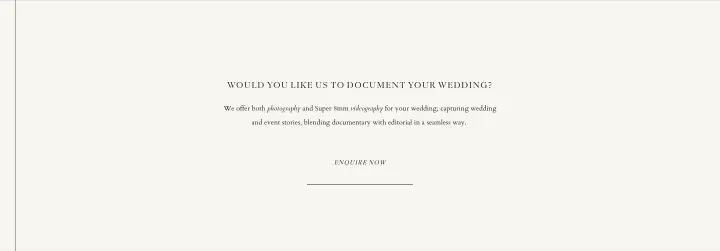 Would you like us to document your wedding? on Taylor & Porter