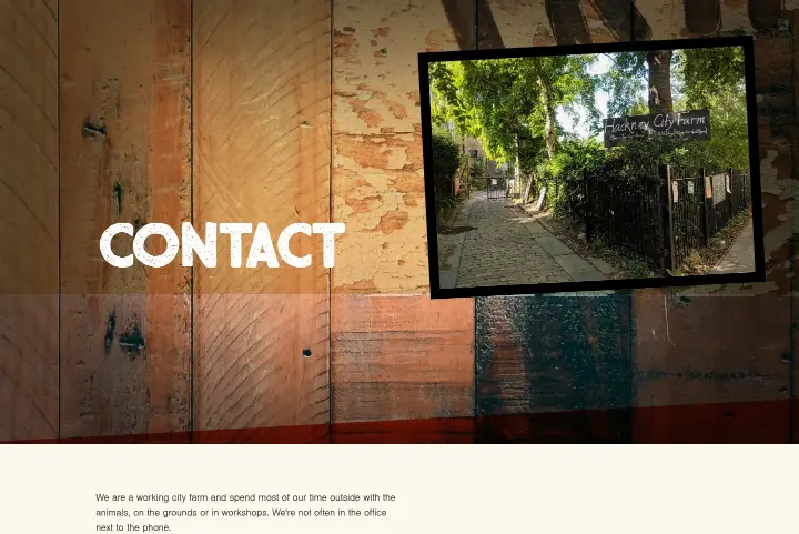 Contact on Hackney City Farm