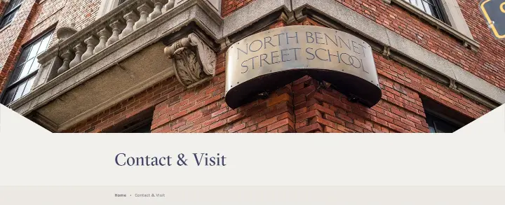 Contact & Visit on North Bennet Street School