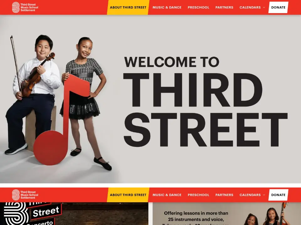 Third Street Music School Settlement — Home